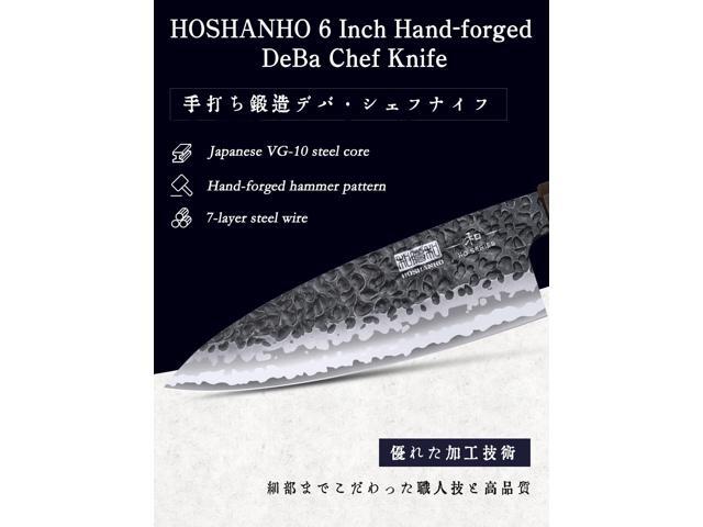 HOSHANHO 6 Inch Deba Knife Japanese VG10 High Carbon Steel Ultra Sharp Fish Fillet Knife with Ergonomic Rosewood Handle for Sushi Sashimi