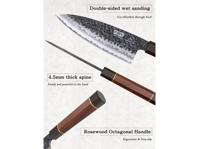 HOSHANHO 6 Inch Deba Knife Japanese VG10 High Carbon Steel Ultra Sharp Fish Fillet Knife with Ergonomic Rosewood Handle for Sushi Sashimi