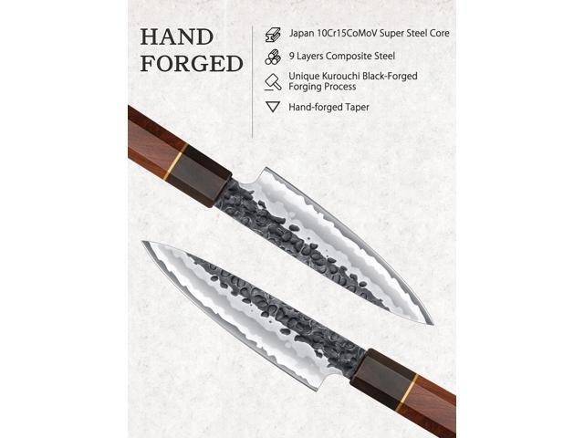 HOSHANHO 3 Pieces Knife Set, Professional High Carbon Steel Kitchen Knives Set, Ultra Sharp Japanese Chef Knife Set with Ergonomic Handle & Gift Box