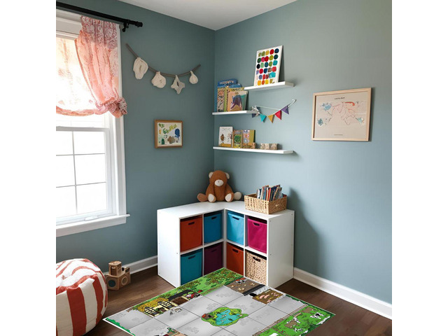 TTS Bee-Bot Farmyard Mat â Kids Education Robots, Model: IBFARM Floor playmats for kids Educational Fun Robot mats- Programmable Robot Toys for...