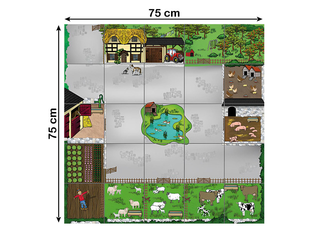 TTS Bee-Bot Farmyard Mat â Kids Education Robots, Model: IBFARM Floor playmats for kids Educational Fun Robot mats- Programmable Robot Toys for...