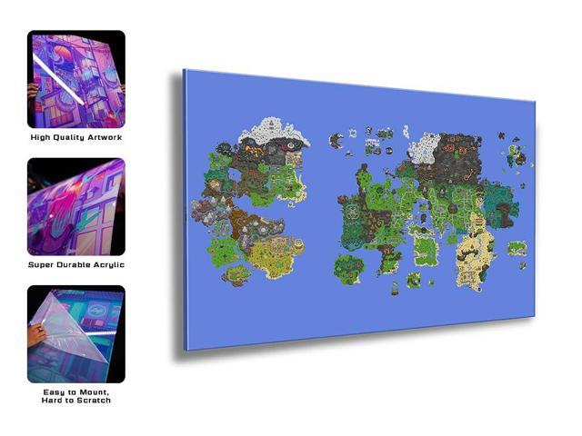 Gielinor - Old School RuneScape UV Printed Acrylic Wall Art - 16in x 24in
