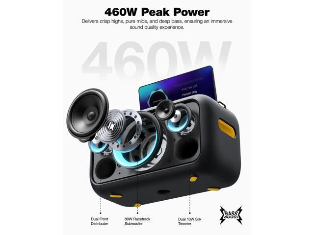 Ikarao Karaoke Machine for Adults Built-in 13.3-inch Screen Portable Bluetooth Speaker with 2 Wireless Mics for TV Music Party - image 3