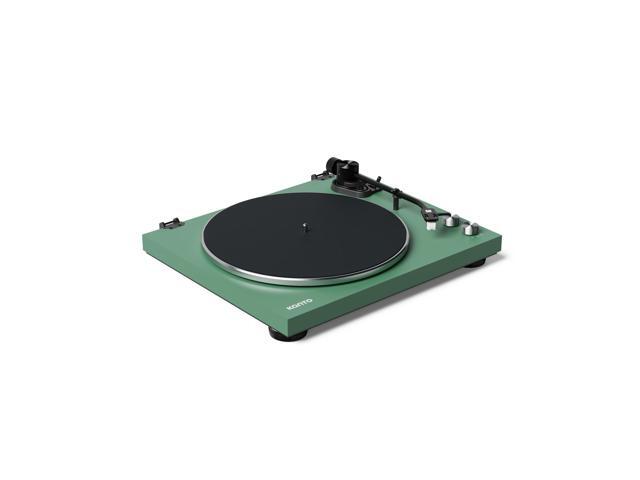 Kanto OBI3 Belt Drive Turntable w/Bluetooth 5.3 & Preamp Pitch Control AT3600L Cartridge Aluminum Platter Matte Green
