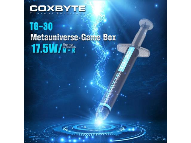 Coxbyte TG-30 thermal paste, 17.5W/mK ultra-high thermal conductivity suitable for CPU/server/GPU thermal conductivity, non corrosive,4g