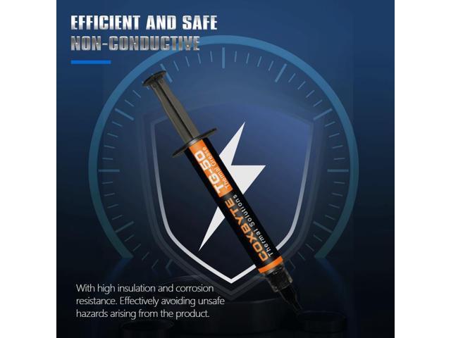 Coxbyte TG-50 thermal paste, 18.2W/mK ultra-high thermal conductivity suitable for CPU/server/GPU thermal conductivity, non corrosive,4g