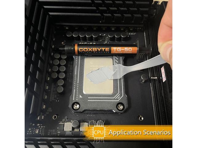 Coxbyte TG-50 thermal paste, 18.2W/mK ultra-high thermal conductivity suitable for CPU/server/GPU thermal conductivity, non corrosive,4g