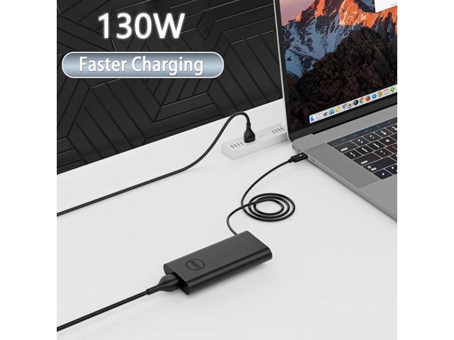 Energizewiz Laptop Charger for Dell 130W USB C Slim Adapter - XPS 15 17 9575 9500 9510 9520 9530 9700 9710 9720 9730,Precision 5470 5480 5550 5560...