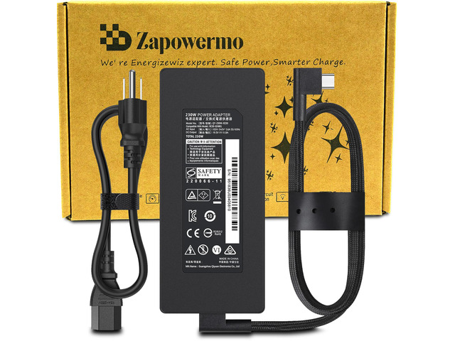 230W 19.5V 11.8A AC Laptop Charger for Razer Blade 15 RZ09-02385 02386 02705 02886 02887 02888 0313x 0301x 0421x 0330x 0367x 0409A 0409B 0409C...