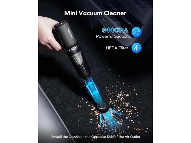 2-in-1 Electric Air Duster & Vacuum, 130,000 RPM Brushless Air Duster, 8KPA Car Vacuum 8000mAh Air Blower Wireless Handheld Vacuum for Car, Office...