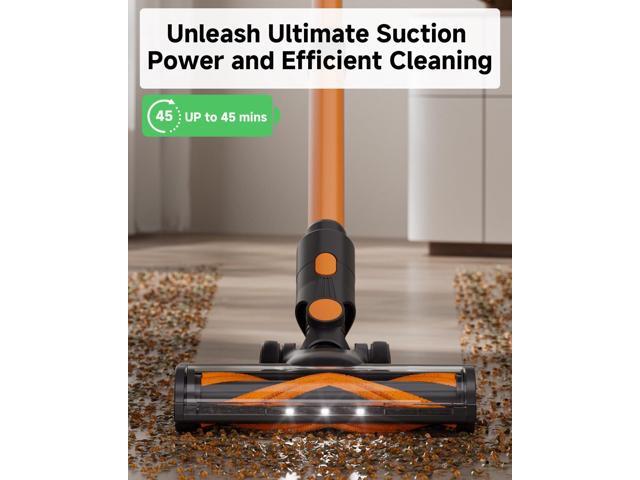 momax Vacuum Cleaner for Home Cordless Stick Vacuum with Powerful Suction, Rechargeable, Lightweight, 45 Mins Runtime for Carpet, Hard Floors, Pet...
