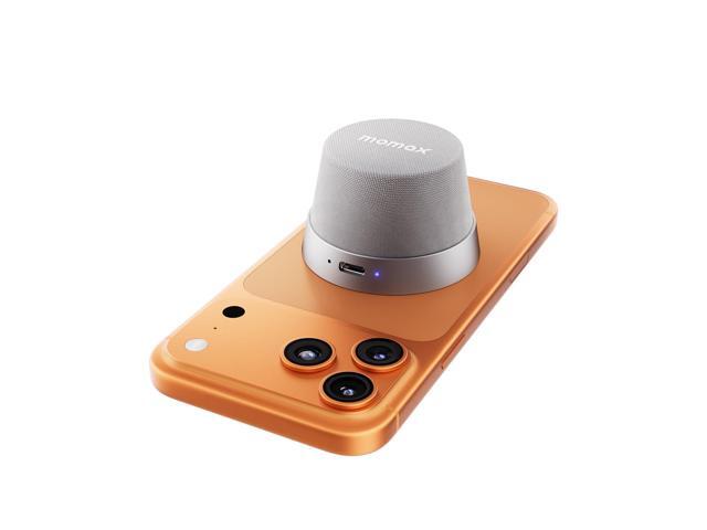 MOMAX Magnetic Portable Bluetooth Speaker, IPX6 Waterproof Mini Shower Speaker, Enhanced Bass, 12H Playtime, TWS Stereo, USB-C Outdoor Speaker,...