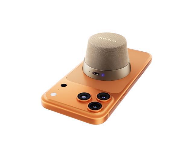 MOMAX Magnetic Portable Bluetooth Speaker, IPX6 Waterproof Mini Shower Speaker, Enhanced Bass, 12H Playtime, TWS Stereo, USB-C Outdoor Speaker,...