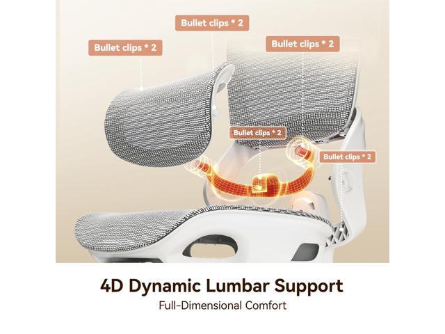 SIHOO B100 Pro Ergonomic Office Chair, Lounge Chair With Adaptive Elastic Lumbar Support,4D Arms Computer Chair with 3D Ultra-Wide Headrest,Comfort...