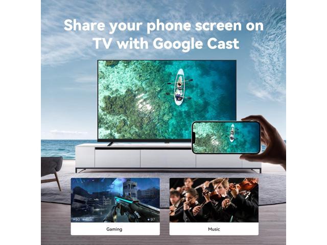 FPD 40-inch Smart TV, 1080p Google TV with Google Play Built-in Google Cast, HDR 10, Dolby Audio, Voice Remote, Full HD Flat Screen Television...