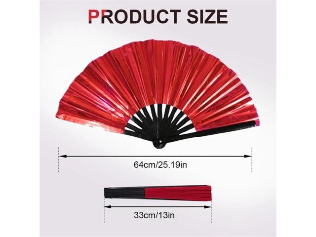 Boots on The Ground Hand Fan, Clacking Fans for Line Dancing, Big Fans Handheld Line Dancing, Fashion Craft Folding Fan Iridescent Clacking Hand...