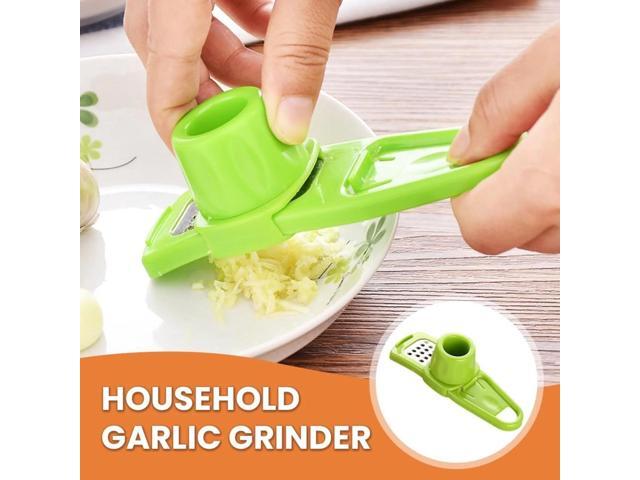 Garlic Grinder, 2025 Upgrade Mini Garlic Peeler Multifunctional Garlic Slicer Garlic Crusher, Easy to Use Ginger Grater Hand Press Garlic Grater...