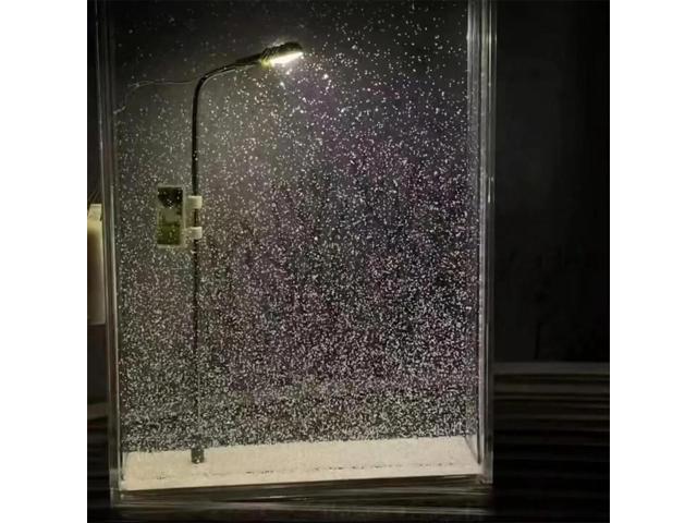 Snow Lamp, Snowy Lamp, Snowy Streetlamp Light, Street Lamp Snow Globe, Snowy Street Lamp, Snow Scenery Street Lamp Snowflake Lamp, DIY Snowy Night...