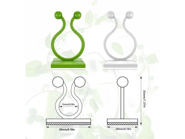 Plant Climbing Wall Fixture Clips, Plant Vine Wall Clips Wall Plant Support Hook, Invisible Plant Support Vine Clips, Plant Fixer Self-Adhesive...