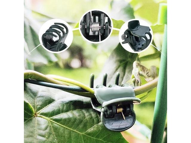 JFEYV 50/100PCS Plant Clips Vine Clamp Plant Support for Grafting Tomato Butterfly Orchid Flowers Clip Garden Accessories Tools