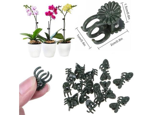 JFEYV 50/100PCS Plant Clips Vine Clamp Plant Support for Grafting Tomato Butterfly Orchid Flowers Clip Garden Accessories Tools