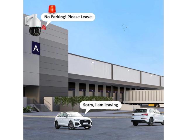 SV3C 36X Zoom PTZ POE Camera Outdoor, Auto Tracking 4K ONVIF IP Wired Camera, Person Vehicle Motion Detection, Floodlight Color Night Vision, Two...