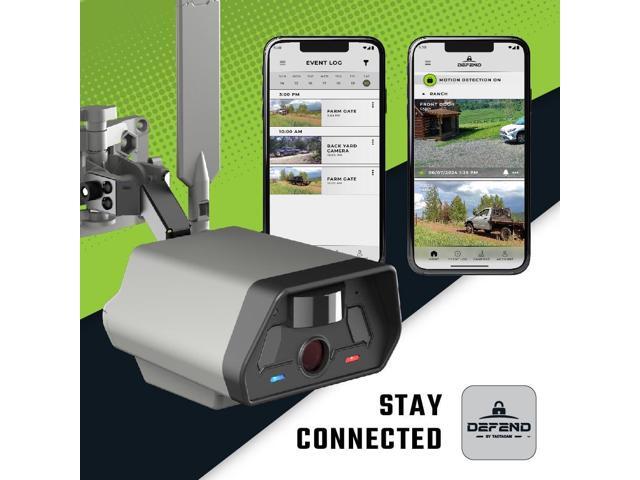 TACTACAM Defend Cellular Security Camera: LTE, No WiFi Needed, 4K Photo + 1080p Video, 100FT IR Flash, 8GB Internal + SD Battery/Solar Powered -...