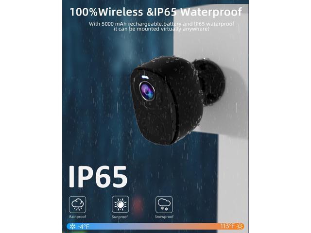 5G/2.4G WiFi Security Cameras Wireless Outdoor, 2K 5G Security Camera with AI Motion Detection, Color Night Vision, Siren, IP65, 2-Way-Audio,...