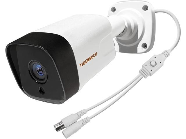 TIGERSECU 5MP Metal Long Range Security Camera for DVR, Weatherproof for Indoor/Outdoor Use, Hybrid 4-in-1 with OSD Switch, for TVI, CVI, AHD, CVBS.