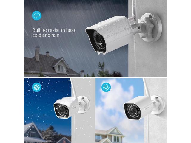 Zmodo Security Camera Outdoor (3 Pack), 1080p Indoor/Outdoor Camera Wireless WiFi, Night Vision, Motion Detection, Cameras for Home Security,...