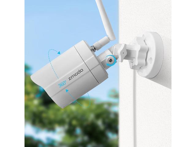 Zmodo Security Camera Outdoor (3 Pack), 1080p Indoor/Outdoor Camera Wireless WiFi, Night Vision, Motion Detection, Cameras for Home Security,...