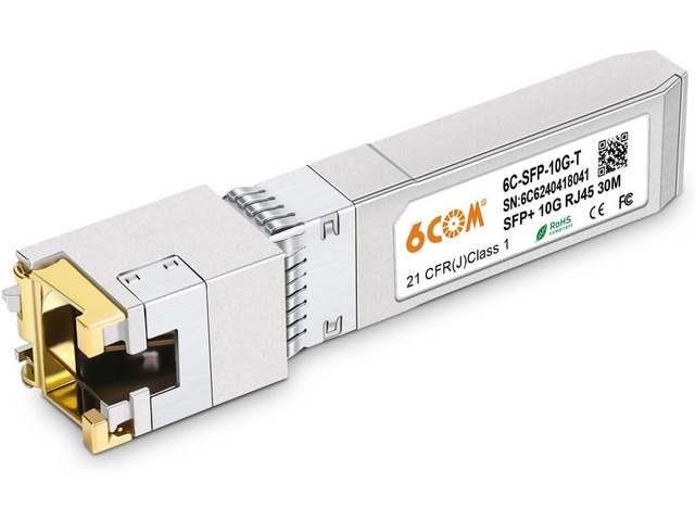 1.25G/2.5G/5G/10GBase-T SFP+ Transceiver, 10G SFP+ to RJ45 Copper Module