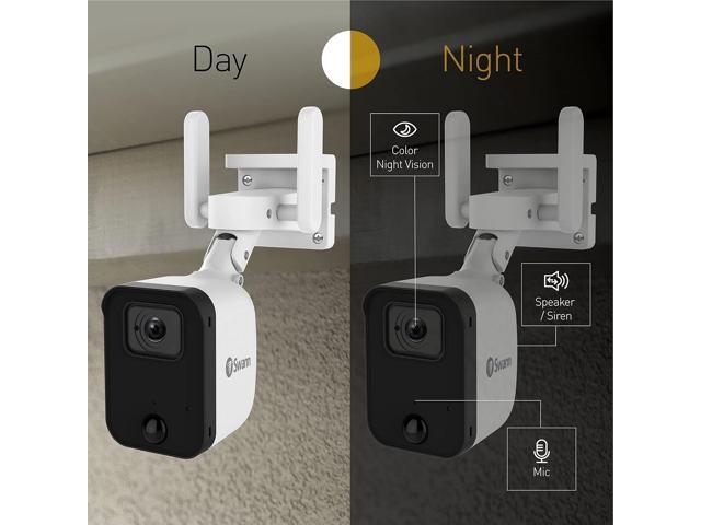 Swann - Fourtify 4 Wireless Security Camera System 64GB Micro SD Card 4 Cameras1080p NVR System 2-Way Audio Indoor/Outdoor - White - image 8