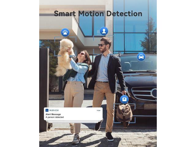 MUBVIEW 360° Security Cameras Wireless Outdoor,24/7 Wired Outdoor Camera for Home Security,Motion Tracking,5G/2.4G WiFi security camera,Night...