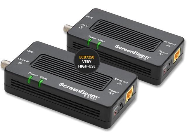 ScreenBeam Bonded MoCA 2.5 Network Adapter for Highest Speed Internet, Ethernet Over Coax - Starter Kit (Model: ECB7250K02)
