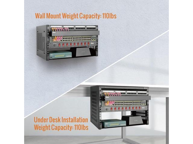 Tecmojo 4U Wall Mount Rack,4U Rack 14 inch Depth,19' Network Rack for Shallow Server and IT Equipment, Network Switches,Patch Panel...