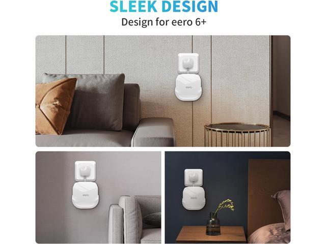 2Pack Wall Mount Holder for eero 6 Plus 6+ and eero 6 Router Mesh Wi-Fi System,Wall Mount Stand Bracket for eero 6 Plus and eero 6 tri-Band...