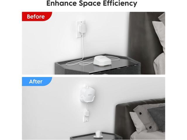 XLTTYWL eero 7 Wall Mount Kit, erro 7 Mount Bracket Optimize Space & Cable Management Accessories eero WiFi 7 Compatible with eeros 7 Extender...
