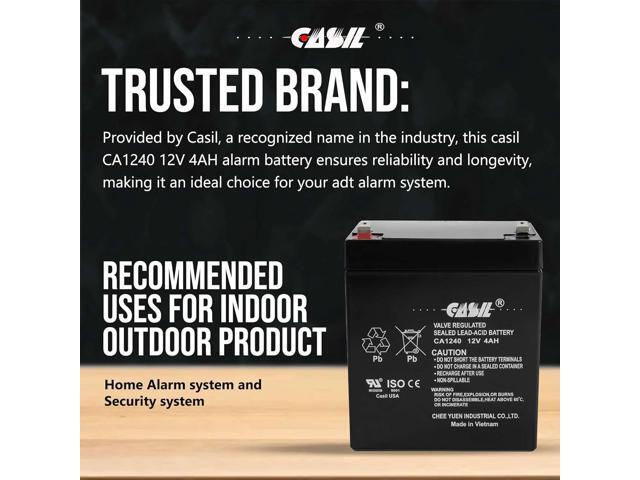 Casil CA1240 12v 4ah Battery for Alarm System Battery mh26038
