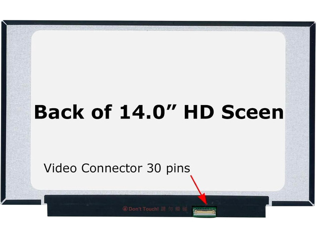 GBOLE Screen Replacement for N140BGA-EA4 REV. C7 (Matte) 30pin HD 1366x768 LCD LED Display Panel