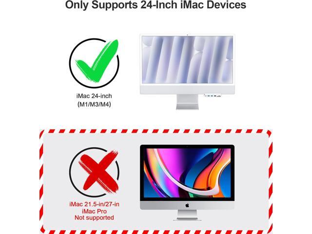 7-in-1 USB C Hub for iMac M1/M3/M4 - USB 3.0 5Gbps, SD/TF Card Reader, Docking Station for iMac 24 inch (M1/M3/M4)