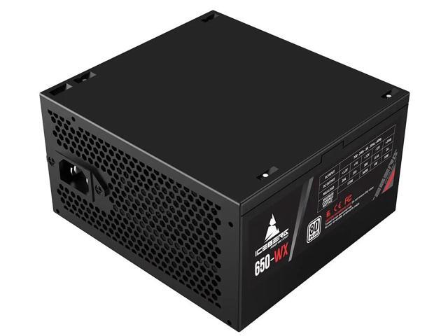 Iceberg Gaming PC Power Supply Unit 650-WX 650W 80 Plus White One (1) PCIe 6+2 + one (1) PCIe 6 conectors