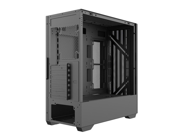 Iceberg Wood Vector EATX Full Tower Gaming PC Case Full-View Panoramic Tempered Glass Includes Seven (7) aRGB Fans (Black)