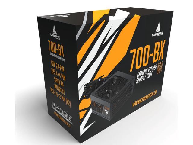 Iceberg Gaming EATX Full PC Case Wood Vector BLK tempered Glass with PSU 700BX 700W 80 plus bronze and seven aRGB fans