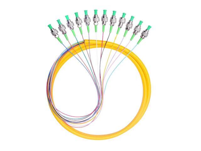 FOR FC APC 12 s fanout fiber optic Pigtail SM simplex 12 1.5M Optical fiber pigtail /cord cable 12 color bunchy pigtail