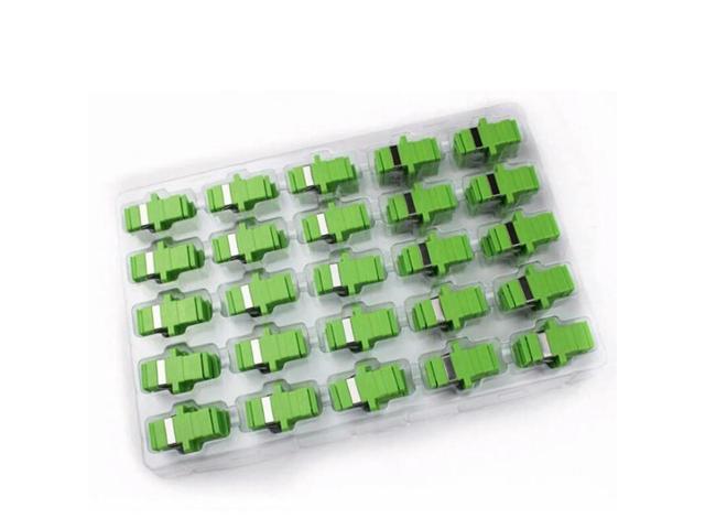 FOR 50PCS/bag SC APC Simplex mode Fiber optic Adapter SC APC Optical fiber coupler SC Fiber SC APC connector