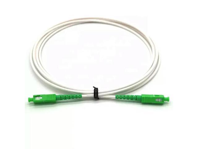 FOR 10PCS SC APC white Drop Patch Cable SC Singlemode Simplex Fiber optic patch cord fiber optic jumper Cable