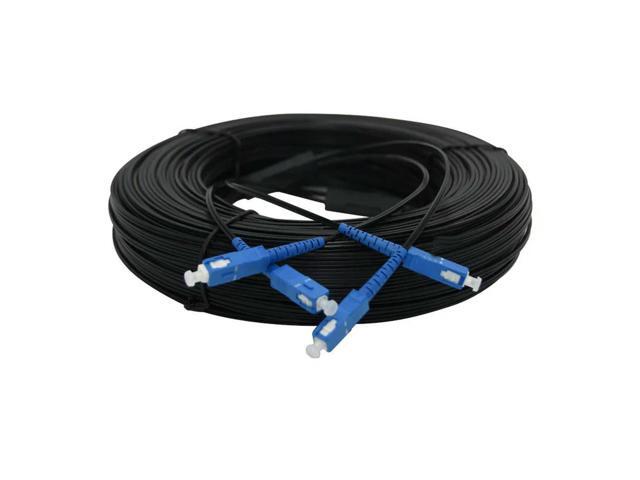 FOR 100M Outdoor SC UPC Duplex Drop Patch Cable SC Singlemode Duplex G657A Fiber optic patch cord fiber optic jumper Cable