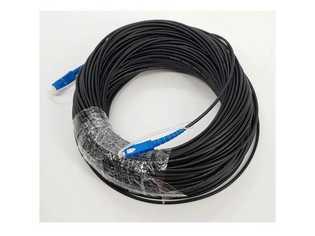 FOR Patch Cord, SM,1C,SM,9/125,3.0mm TPU Black Cable,100M SC UPC to SC UPC Fiber Optic Cable Patch Cord