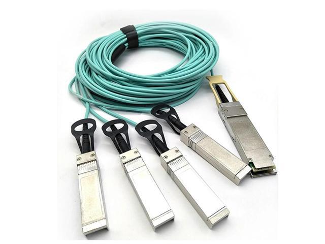 FOR 100G 28 to 4xSFP28 Cable 20M(66ft), OM3 High Speed Active Breakout Cable Active Fiber Patch Cord Optic Cable